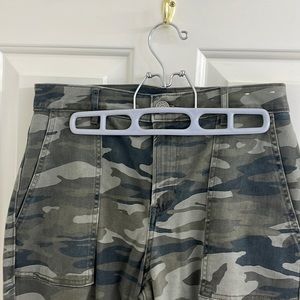 Stretch denim camo pants